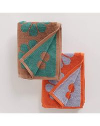 BAGGU Daisy Mix Set Of 2 Hand Towels - Multicolour