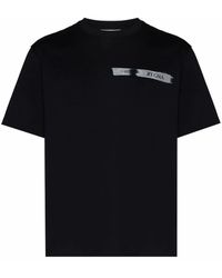 Z Zegna Logo Cotton T-shirt in Black for Men - Save 7% | Lyst