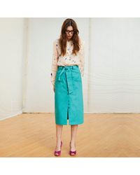 Tallulah & Hope Pencil Skirt - Green