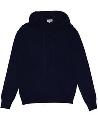 Yunion T Navy Cashmere Hoodie - Blue