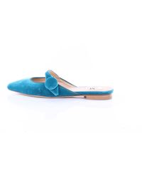 THE M.. . Low Shoes Sabot Turquoise - Blue