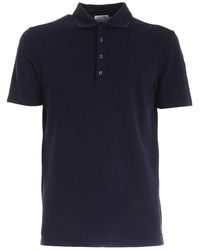 Malo Logo Embroidery Polo Shirt In - Blue