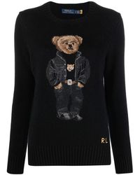ralph lauren sweater with teddy bear
