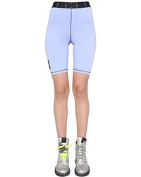 Womens Shorts McQ Shorts Blue - Save 60% McQ Cotton dazzelle Cyclist Bermuda in Black 
