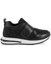 Marc Cain Leather Sneaker With Velcro - Black