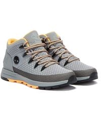 Timberland Sprint Trekker Mid Fabric Boots - Gray