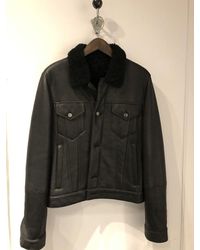 Yves Salomon Leather Lambskin Jacket - Black