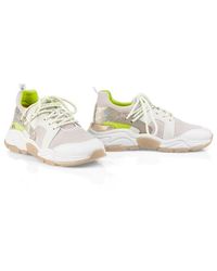 Marc Cain Marc Trainer Mesh Trainer With Chunky Sole And Iridescent Trim - White