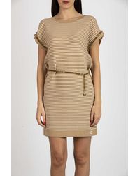 Elisabetta Franchi Abito A Sacchetto Con Catena Gold Am92s22e2 in Grey  (Gray) | Lyst