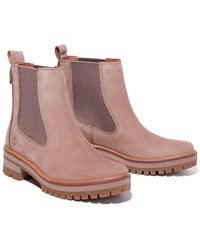 Timberland Lyonsdale Chelsea Boots in Natural - Lyst