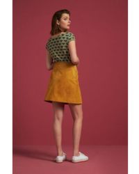 King Louie Olivia Skirt Suede - Yellow