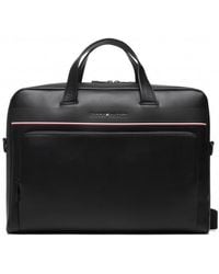 tommy hilfiger leather laptop bag