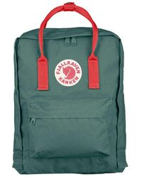 fjallraven kanken forest green peach pink