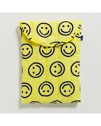 BAGGU Happy Puffy Laptop Sleeve 13" - Yellow