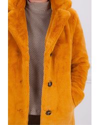 Oakwood Cyber Teddy Bear Coat - Orange