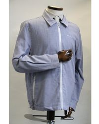 Ben Sherman Blue Gingham Zip-up Jacket Size: M Men's