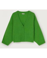 American Vintage Pinoberry Cardigan in Red | Lyst