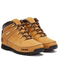 Timberland Lace Euro Sprint Fabric Waterproof Boots in Blue for Men | Lyst