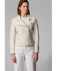 boss womens leather jacket