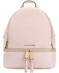 Michael Kors Rhea Zip Medium Backpack Soft Pink