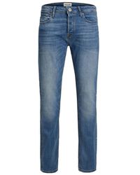 MODA UOMO Jeans Consumato sconto 51% Jack & Jones Jeggings & Skinny & Slim Grigio W32/L32 