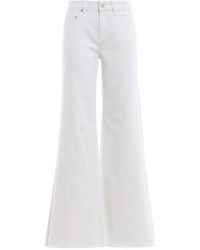 michael kors white flare jeans
