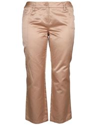 Fashion Trousers 7/8 Length Trousers Christian Dior 7\/8 Length Trousers pink-brown allover print casual look 