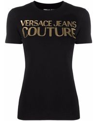 Versace Jeans Couture Logo Print T-shirt - Black