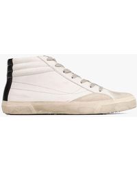Dirk Bikkembergs Leather Hi Top Sneakers - White
