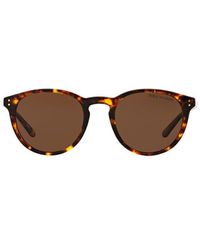 Polo Ralph Lauren Ph4110 Shiny Antique Havana Unisex Sunglasses - Brown