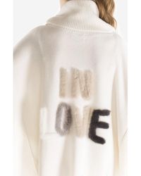 Max & Moi Poncho Line Light Gray