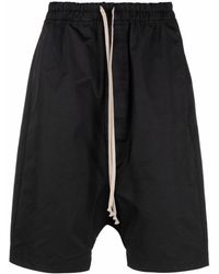 Rick Owens Forever Rick's Pods Drop-crotch Shorts - Black