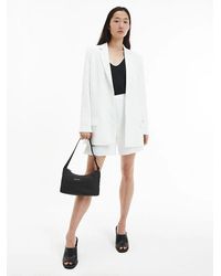 calvin klein white blazer women