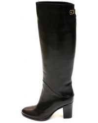 Womens Le Pepe 151164 over the knee Flat Boot Black