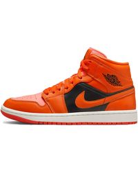 Nike Aj 1 Mid Se - Basketball Shoes - Orange