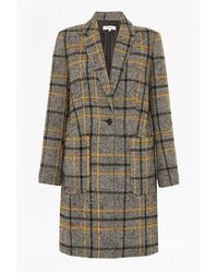 Great Plains Black Combo Charlize Check Coat - Multicolour