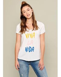 South Parade Valerie Viva La Vida T Shirt - White