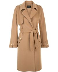 Max & Moi Camel Wool Trench Coat - Brown