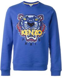 black and blue kenzo jumper