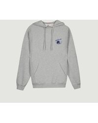 gym and workout clothes Hoodies Blue Womens Mens Clothing Mens Activewear Maison Labiche out Of Office Reaumur Hoodie in Navy 