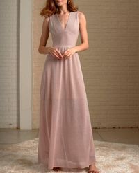Cecilia Prado Sparkly Pink Sleeveless Maxi Dress