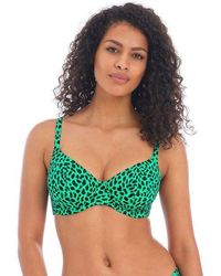 Freya Club Envy Bandeau Bikini Top 6822 Womens Underwired Swimwear Khaki 