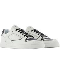white armani trainers