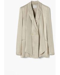 A Line - Tie-detail Double-breasted Blazer - Lyst