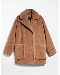 Weekend by Maxmara Camel Wool Blend Coat Affine 50860299 - Brown