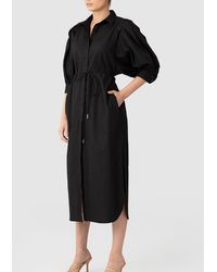 C/meo Collective The Feel That Way Midi Dress In Black