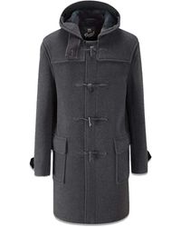Gloverall Original Monty Duffle Coat in Black for Men | Lyst