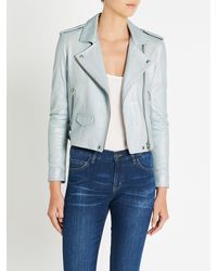 iro navy leather jacket