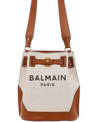 Balmain B-army Bucket Bag - Brown