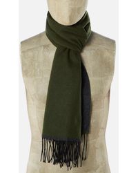 Universal Works Double Sided Scarf Olive - Green
